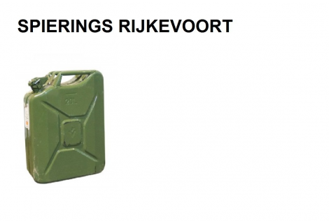 Jerrycan 20L staal gebruikt